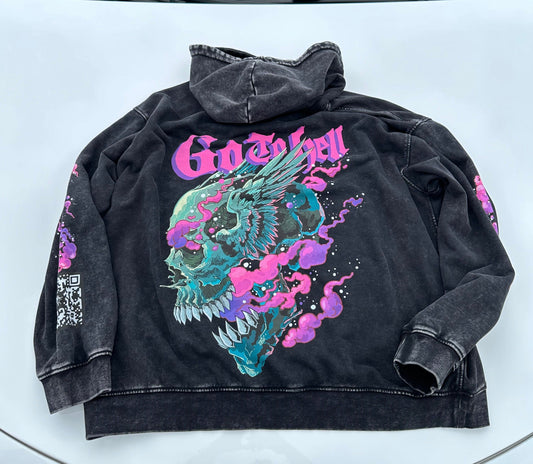 Go To Hell hoodie black