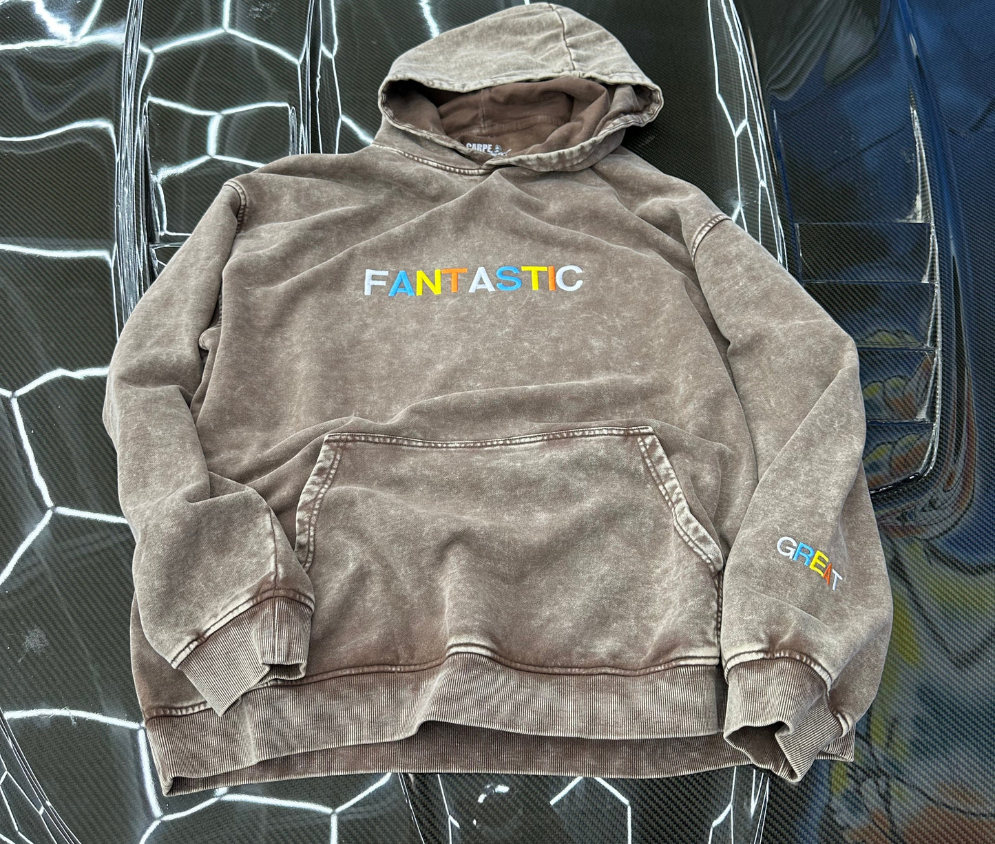 Yeah AWESOME V2 hoodie brown